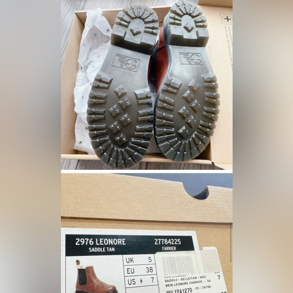 Dr. Marten's  2976 Leonore NEW! Faux Fur-Lined Chelsea Boots size 7 Women’s shoe - Picture 6 of 7